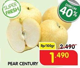 Promo Harga Pear Century per 100 gr - Superindo