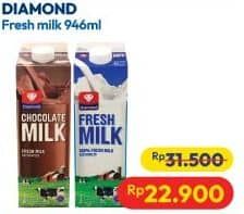 Promo Harga Diamond Fresh Milk 946 ml - Hypermart