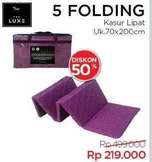 Promo Harga LUXE 5 Folding Travel Mattress 70x200cm  - Courts