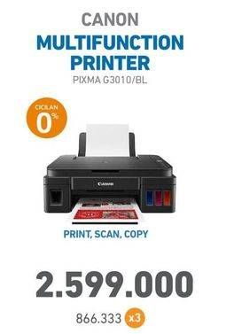 Promo Harga CANON Pixma G3010 Printer  - Electronic City