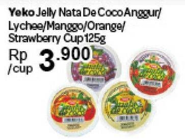 Promo Harga YEKO Pudding Anggur, Lychee, Mango, Orange, Strawberry 125 gr - Carrefour