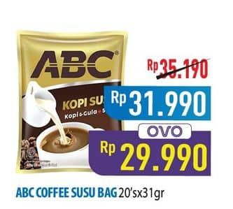 Promo Harga ABC Kopi Susu per 20 sachet 31 gr - Hypermart