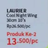Promo Harga Laurier Relax Night Cool 30cm 10 pcs - Guardian