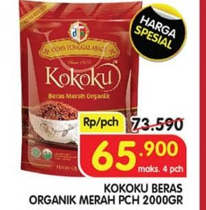 Promo Harga Kokoku Organic Red Rice 2000 gr - Superindo