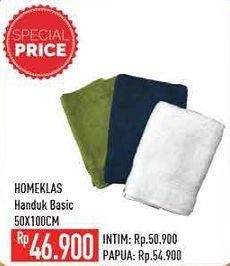 Promo Harga HOMEKLAS Handuk Mandi 50x100 Cm  - Hypermart