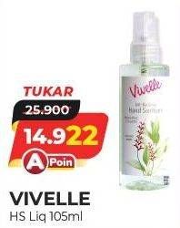 Promo Harga VIVELLE Hand Sanitizer 105 gr - Alfamart