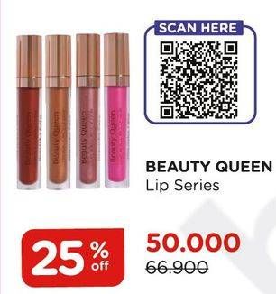Promo Harga MUSTIKA RATU Beauty Queen Luxury Metallic Matte Lip Cream  - Watsons