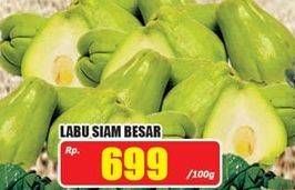 Promo Harga Labu Siam Besar per 100 gr - Hari Hari