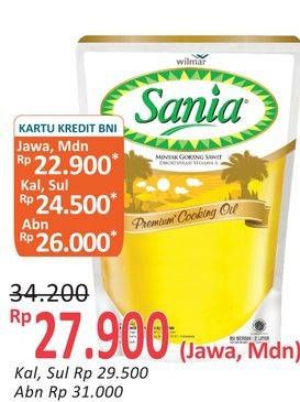 Promo Harga SANIA Minyak Goreng 2000 ml - Alfamidi