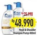 Promo Harga Head & Shoulders Shampoo 400 ml - Hypermart