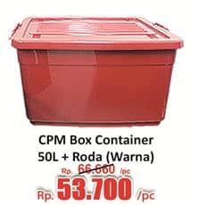 Promo Harga CPM Container Box + Roda Warna 50000 ml - Hari Hari
