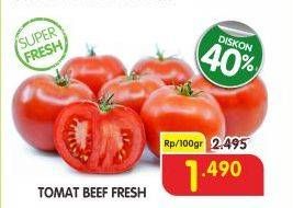 Promo Harga Tomat Beef per 100 gr - Superindo