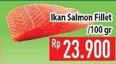 Promo Harga Salmon Fillet Trout per 100 gr - Hypermart