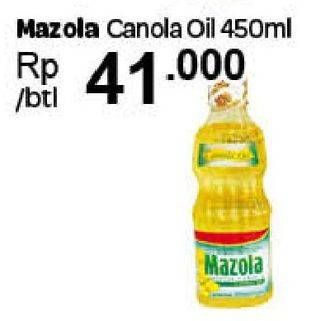 Promo Harga MAZOLA Oil Canola 450 ml - Carrefour