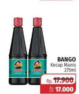 Promo Harga BANGO Kecap Manis 275 ml - Lotte Grosir