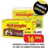 Promo Harga ANTANGIN JRG Syrup Herbal Mint, JRG per 5 sachet 15 ml - Superindo