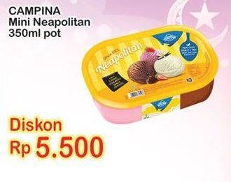 Promo Harga CAMPINA Ice Cream Neapolitan 350 ml - Indomaret