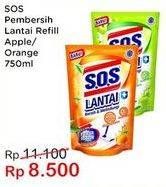 Promo Harga SOS Pembersih Lantai Apple, Orange 750 ml - Indomaret