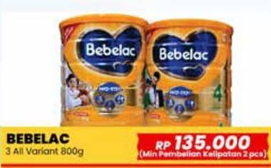 Promo Harga Bebelac 3 Susu Pertumbuhan All Variants 800 gr - Yogya