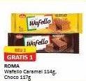 Promo Harga Roma Wafello Choco Blast, Butter Caramel 114 gr - Alfamart
