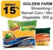 Promo Harga GOLDEN FARM Corn Kernel/Mixed Vegetables/French Fries 500gr  - Giant