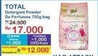 Promo Harga Total Detergent Powder de Perfumee 750 gr - Indomaret