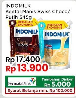 Promo Harga Indomilk Susu Kental Manis Plain, Cokelat 545 gr - Indomaret