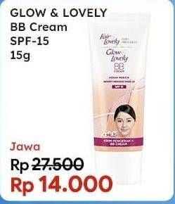 Promo Harga Glow & Lovely (fair & Lovely) BB Cream 15 gr - Indomaret