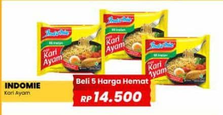 Promo Harga Indomie Mi Kuah Kari Ayam 72 gr - Yogya