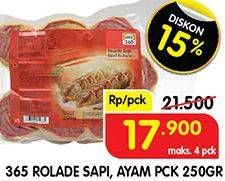 Promo Harga 365 Rolade Sapi, Ayam 250 g  - Superindo