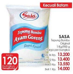 Promo Harga Sasa Tepung Bumbu Original 100 gr - Lotte Grosir