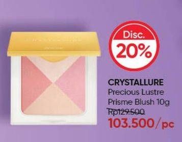 Promo Harga Wardah Crystallure Precious Lustre Prism Blush 10 gr - Guardian