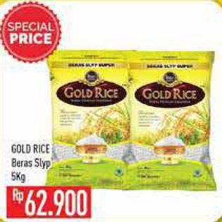 Promo Harga Gold Rice Rice Premium 5 kg - Hypermart