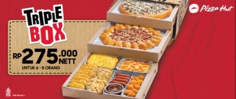 Promo Harga Pizza Hut Triple Box  - Pizza Hut