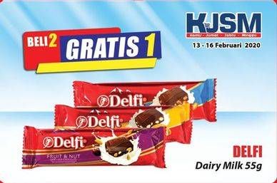 Promo Harga DELFI Chocolate Dairy Milk 55 gr - Hari Hari
