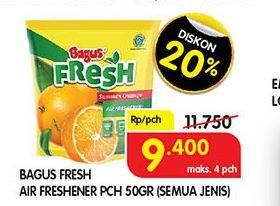 Promo Harga BAGUS Fresh Air Freshener All Variants 50 gr - Superindo