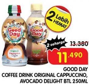 Promo Harga Good Day Coffee Drink Originale Cappucino, Avocado Delight 250 ml - Superindo