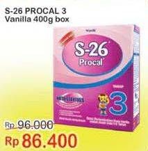 Promo Harga S26 Procal Susu Pertumbuhan Vanilla 400 gr - Indomaret