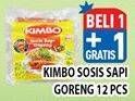 Promo Harga KIMBO Sosis Sapi Goreng 12 pcs - Hypermart