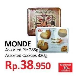 Promo Harga Monde Assorted Pie/ Cookies  - Yogya