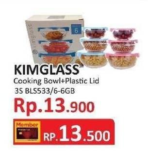 Promo Harga KIM GLASS Cooking Bowl BLS533/6-6GB 3 pcs - Yogya
