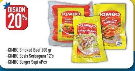 Promo Harga KIMBO Smoked Beef/Sosis Sapi Serbaguna/Beef Burger  - Hypermart