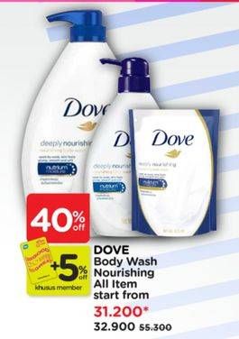 Promo Harga Dove Body Wash Deeply Nourishing 200 ml - Watsons
