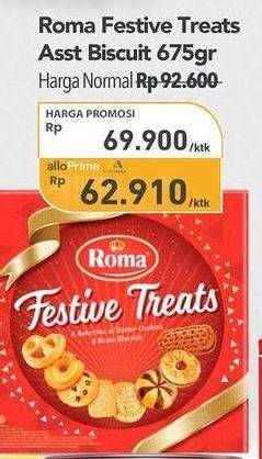 Promo Harga Roma Festive Treats 675 gr - Carrefour