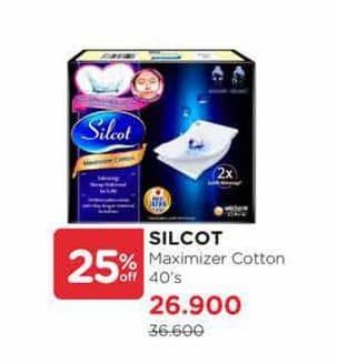 Promo Harga Silcot Maximizer Cotton 40 pcs - Watsons