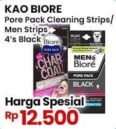 Promo Harga Biore Pore Pack Black, Men 4 pcs - Indomaret