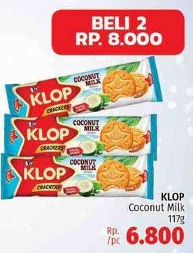 Promo Harga KLOP Crackers per 2 bungkus 117 gr - LotteMart