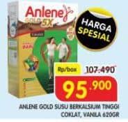 Promo Harga Anlene Gold Plus 5x Hi-Calcium Vanila, Coklat 640 gr - Superindo