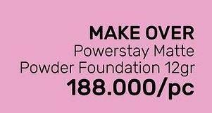 Promo Harga MAKE OVER Power Stay Matte Powder Foundation  - Guardian