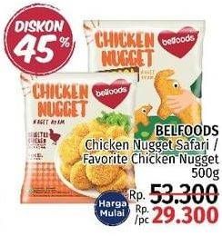 Promo Harga BELFOODS Nugget Chicken Nugget 500 gr - LotteMart